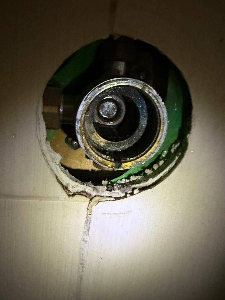 Shower cartridge change